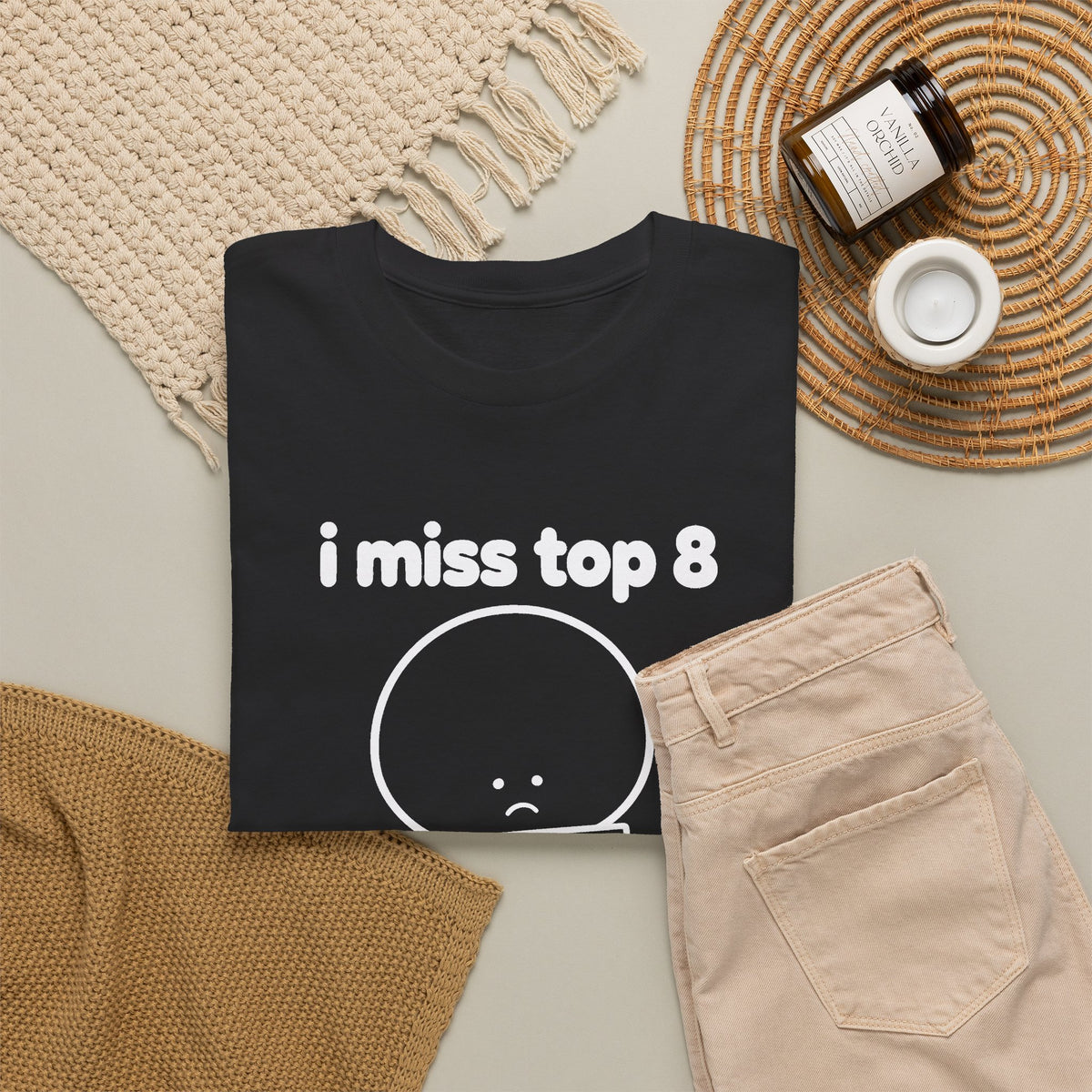 i miss top 8 tee - Black by lonelyboi