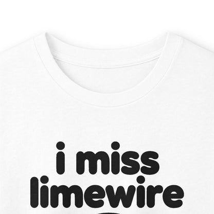 i miss limewire long sleeve tee - White
