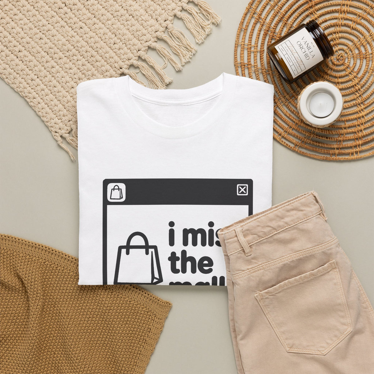 i miss the mall error tee - White by lonelyboi