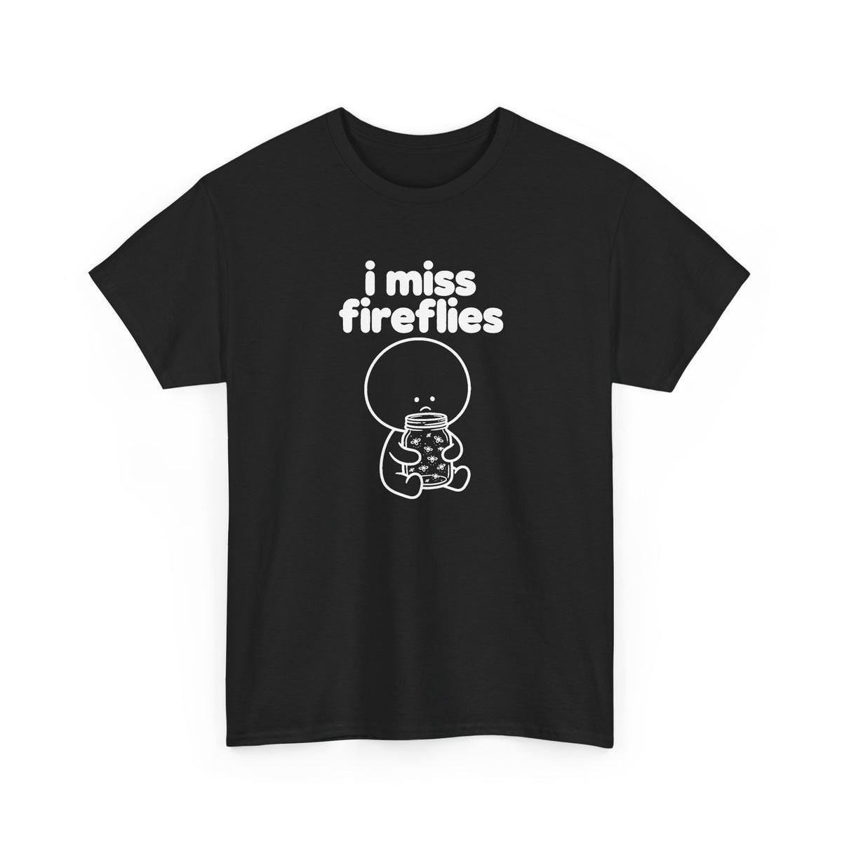 i miss fireflies tee - Black by lonelyboi
