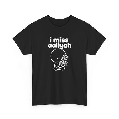 i miss aaliyah tee - Black