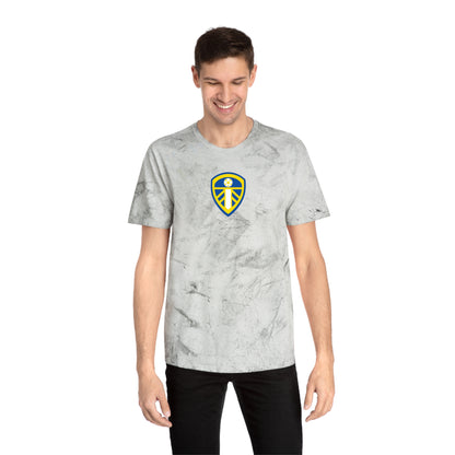 Leeds Soccer Tie-Dye Tee — Smoke, Royal, Gold & White