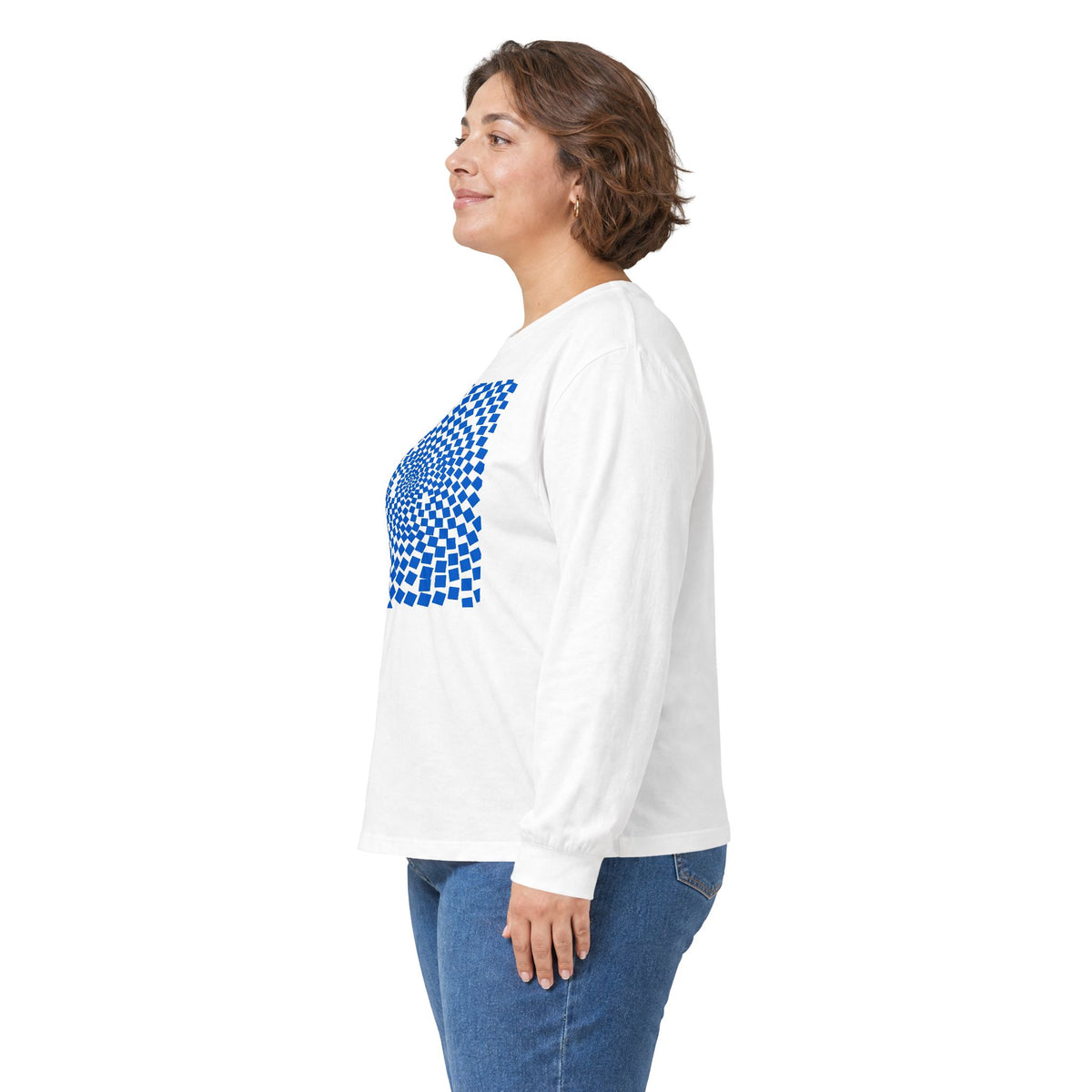 plate 430 long sleeve tee - White