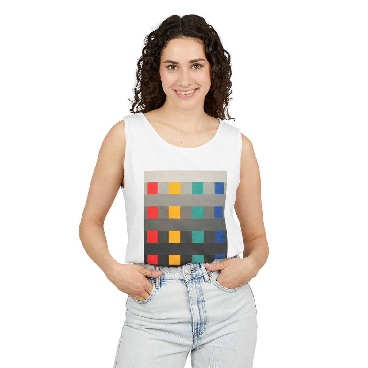 plate 307 tank - White