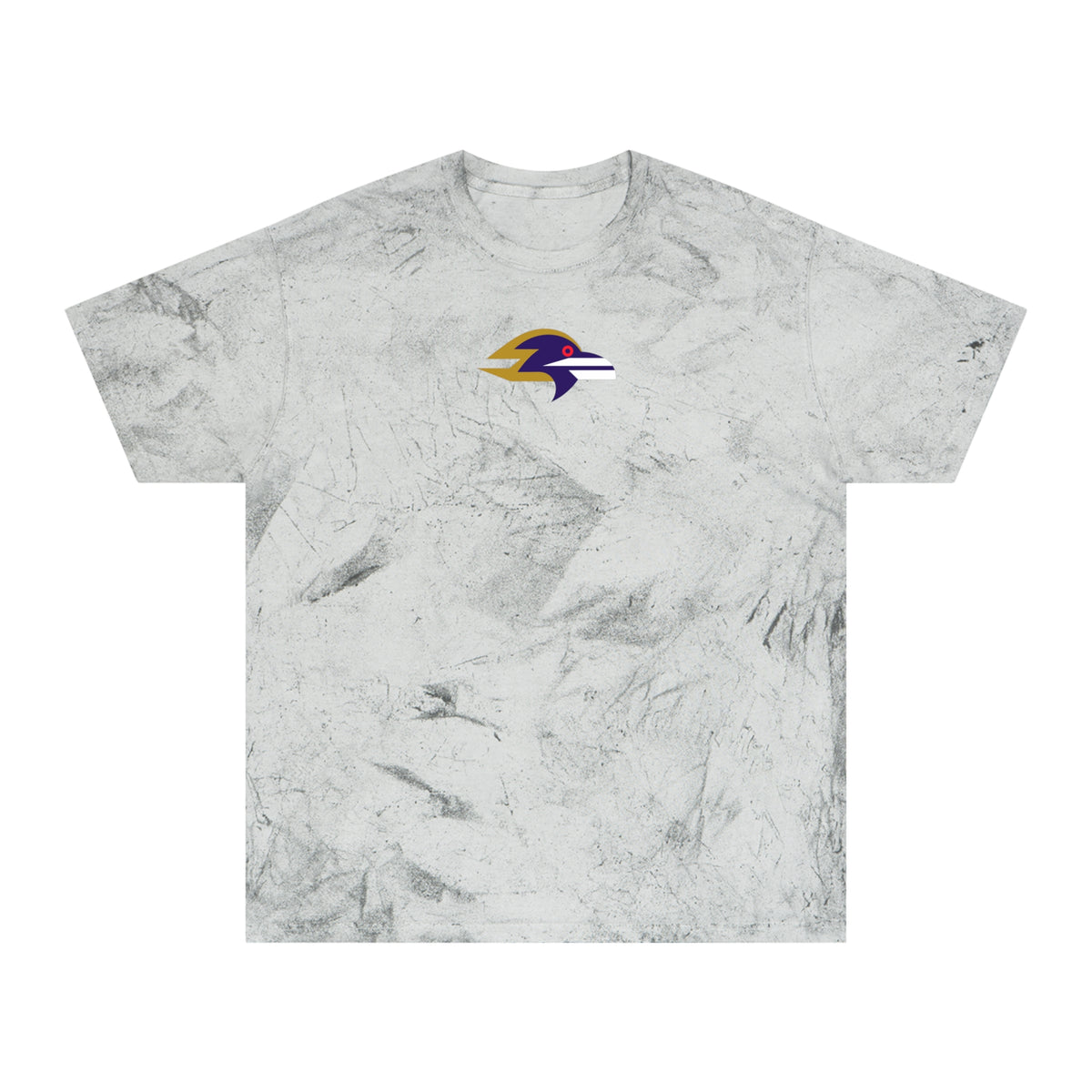 Baltimore Football Tie-Dye Tee — Smoke, Navy, Old Gold & White