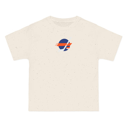 New York Hockey Heavyweight Tee — Natural, Royal, Orange & White