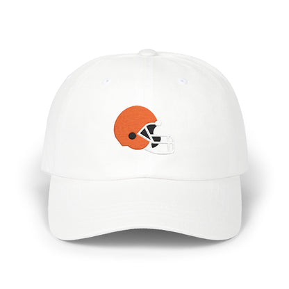 Cleveland Football Dad Cap — Embroidered, Orange, White & Black