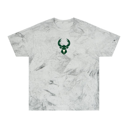 Milwaukee Basketball Tie-Dye Tee — Smoke, Kelly Green & Off-White