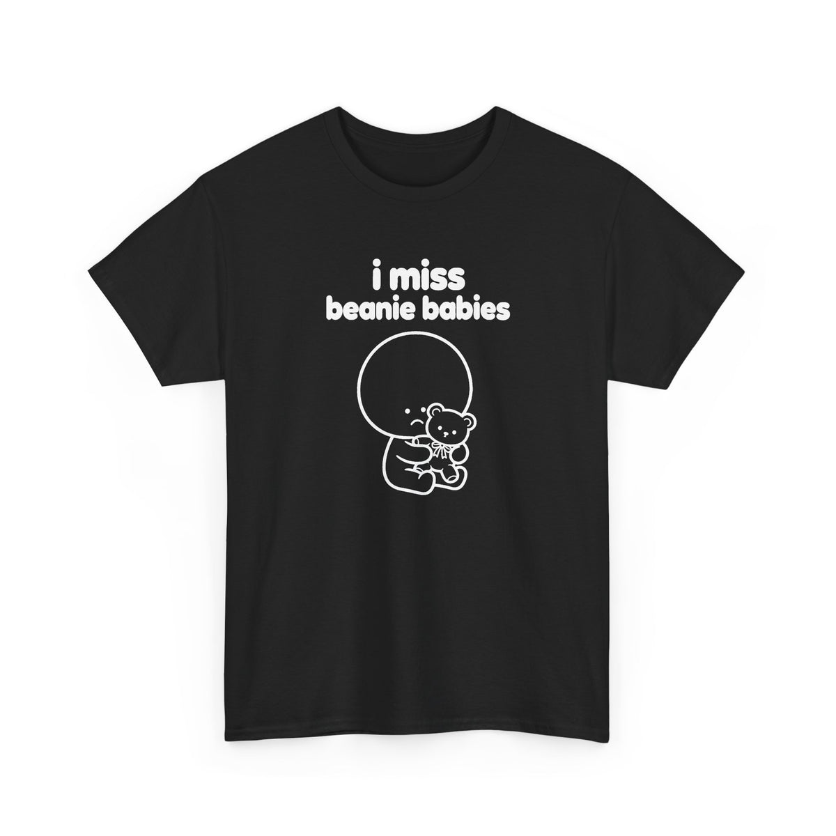 i miss beanie babies tee - Black by lonelyboi