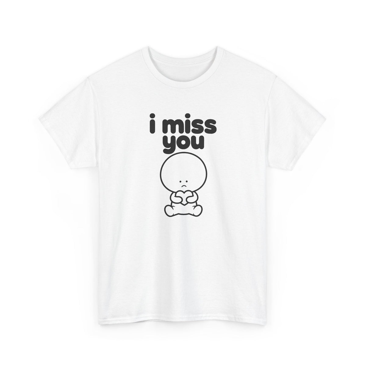 i miss you tee - White