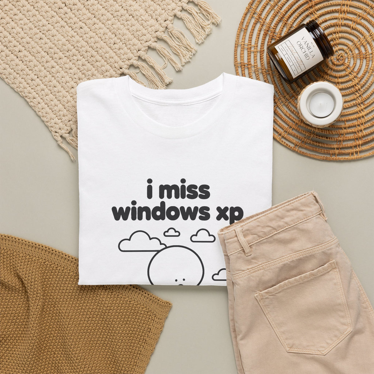i miss windows xp tee - White