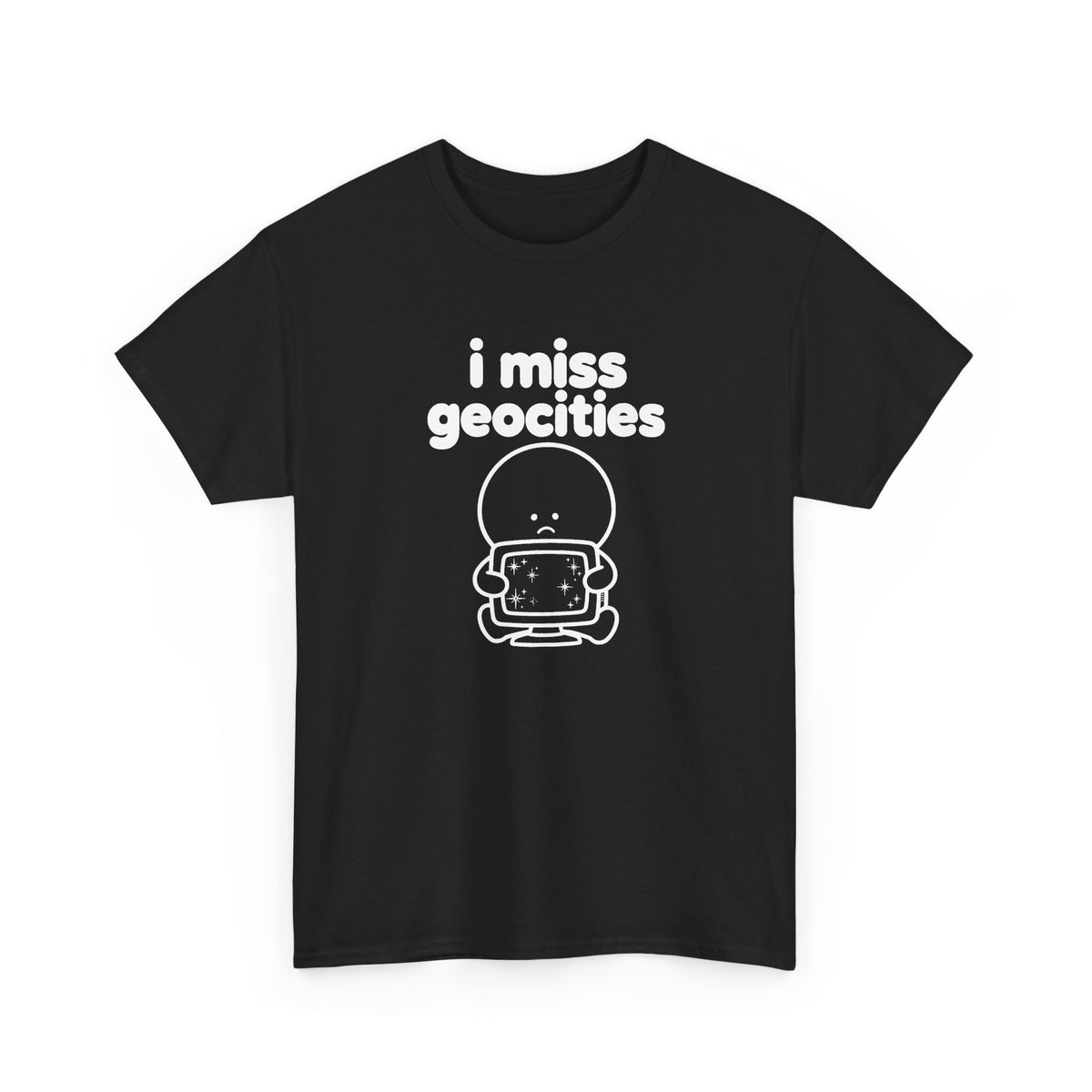 i miss geocities tee - Black by lonelyboi