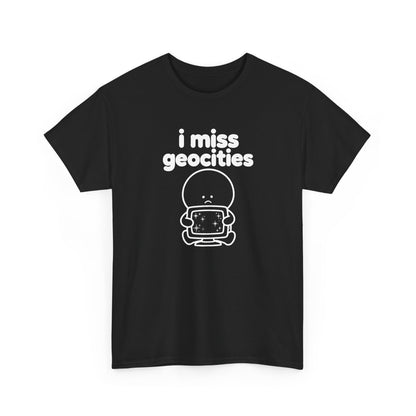i miss geocities tee - Black