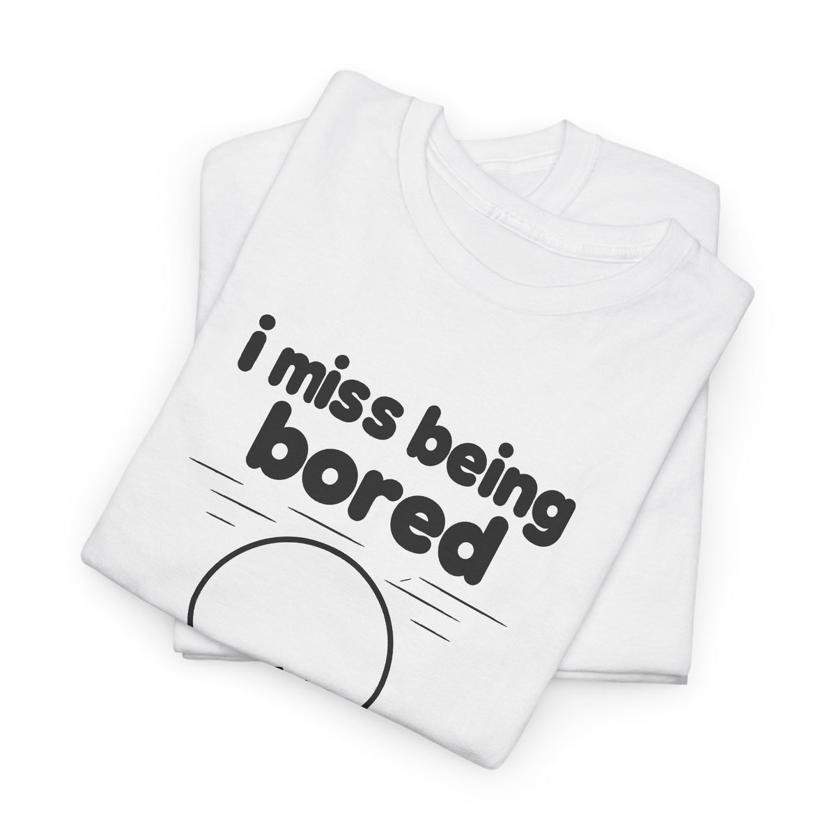 i miss being bored tee - White