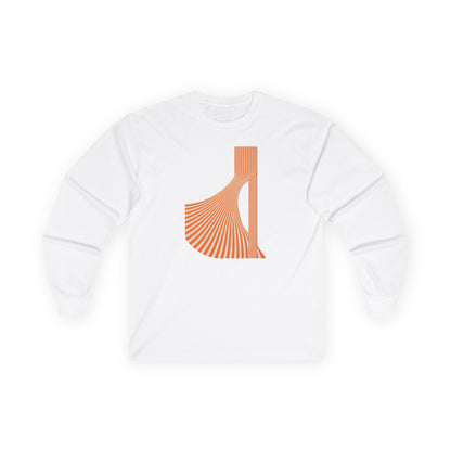 plate 376 long sleeve tee - White