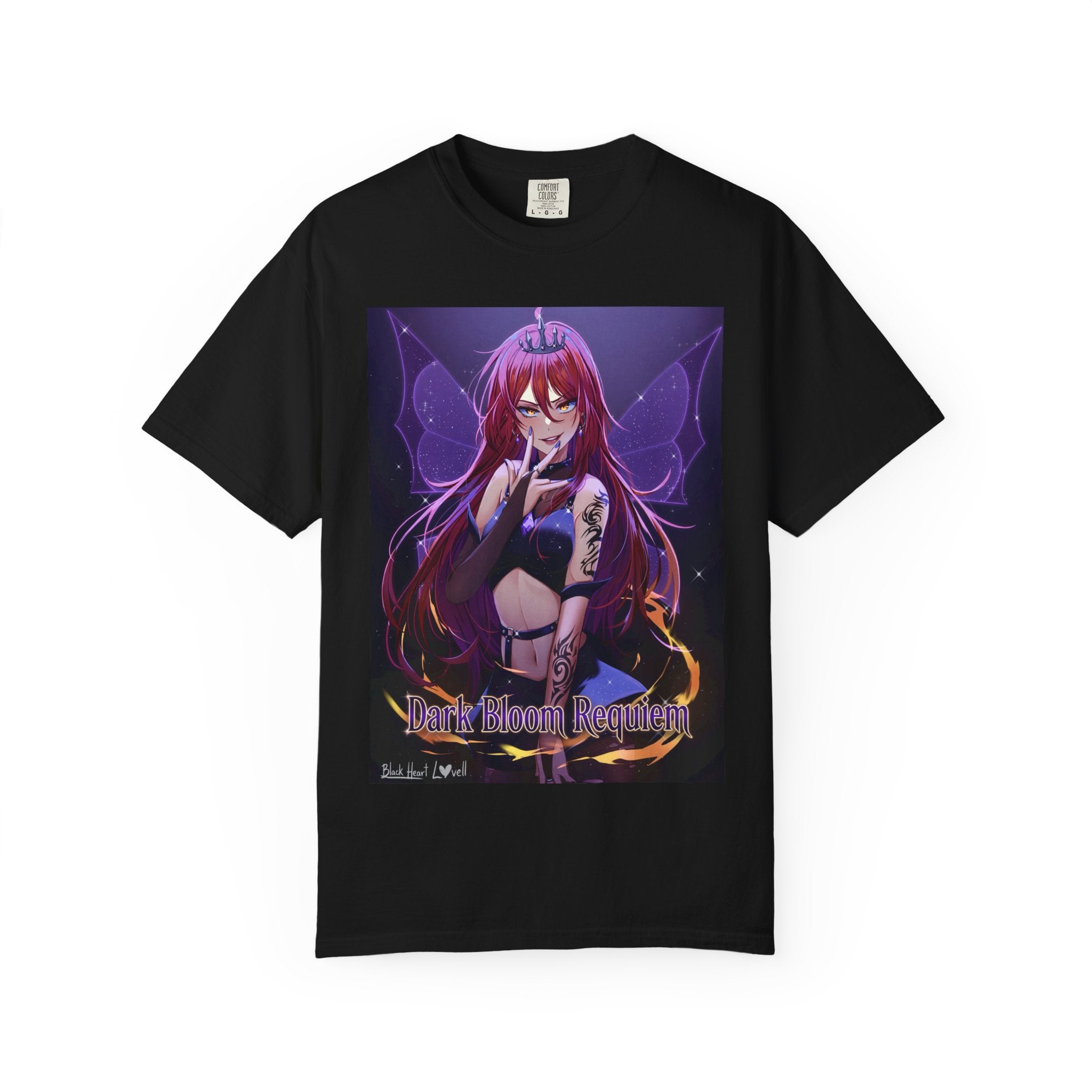Unisex Garment-Dyed T-shirt(Dark-Bloom: Requiem)