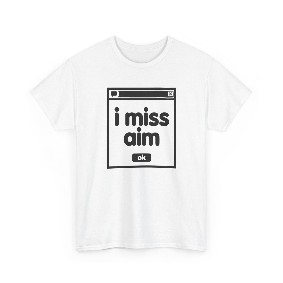 i miss aim error tee - White by lonelyboi
