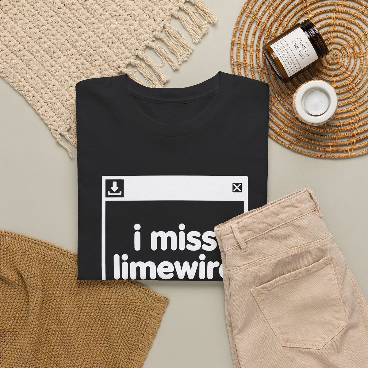 i miss limewire error tee - Black by lonelyboi
