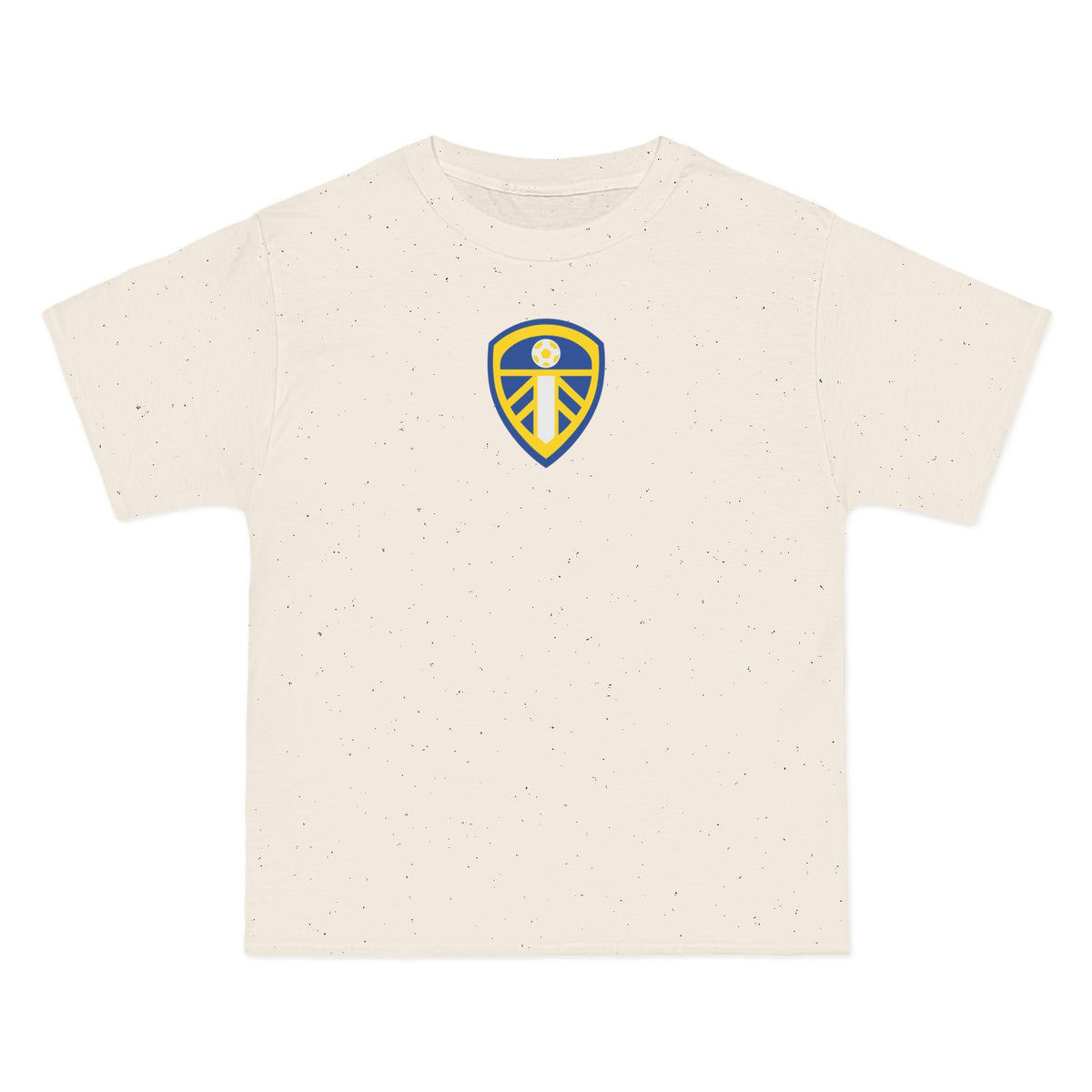 Leeds Soccer Heavyweight Tee — Natural, Royal, Gold & White