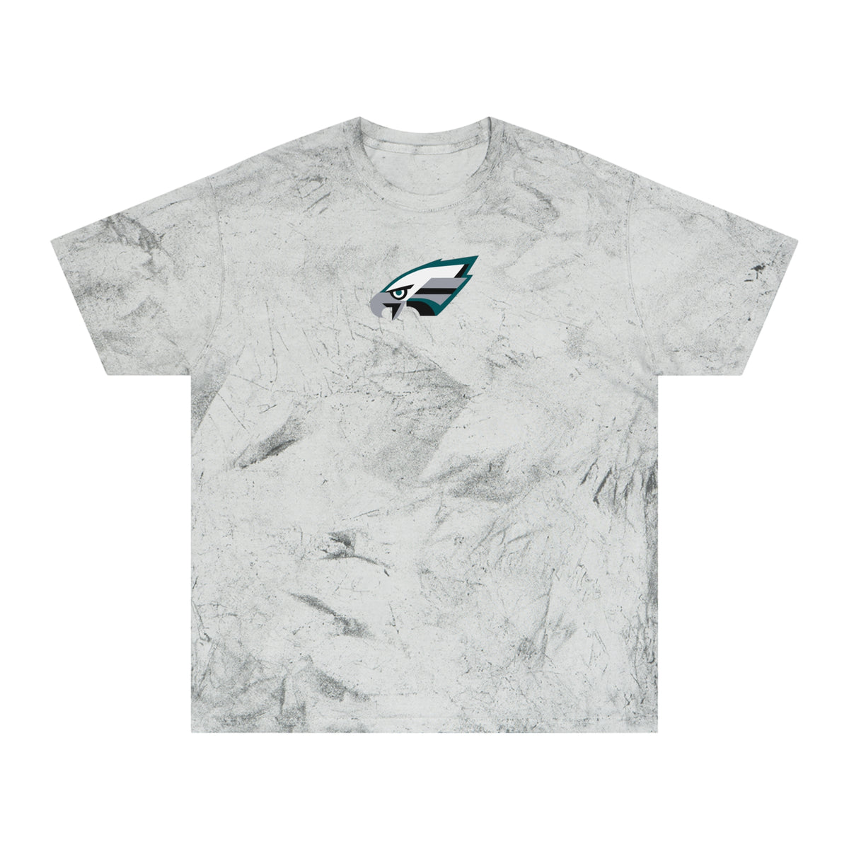 Philadelphia Football Tie-Dye Tee — Smoke, Grey, Kelly Green & White