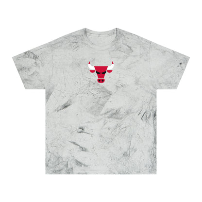 Chicago Basketball Tie-Dye Tee — Smoke, Red, White & Black