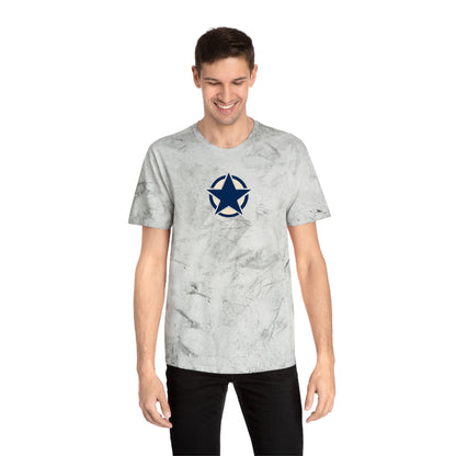 Dallas Football Tie-Dye Tee — Smoke, Navy & White