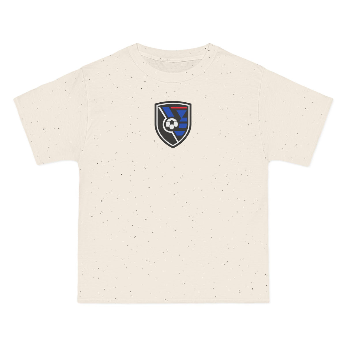 San Jose Soccer Heavyweight Tee — Natural, Black, White & Royal