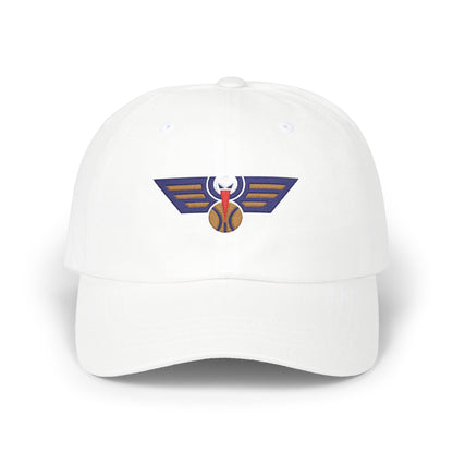New Orleans Basketball Dad Cap — Embroidered, Navy, Old Gold & White