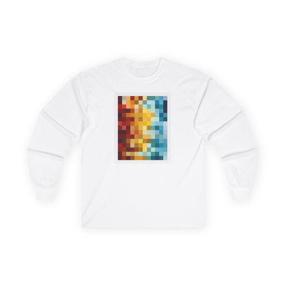 plate 457 long sleeve tee - White