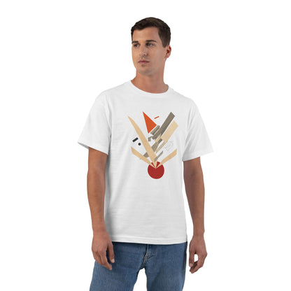 plate 076 beefy tee - White