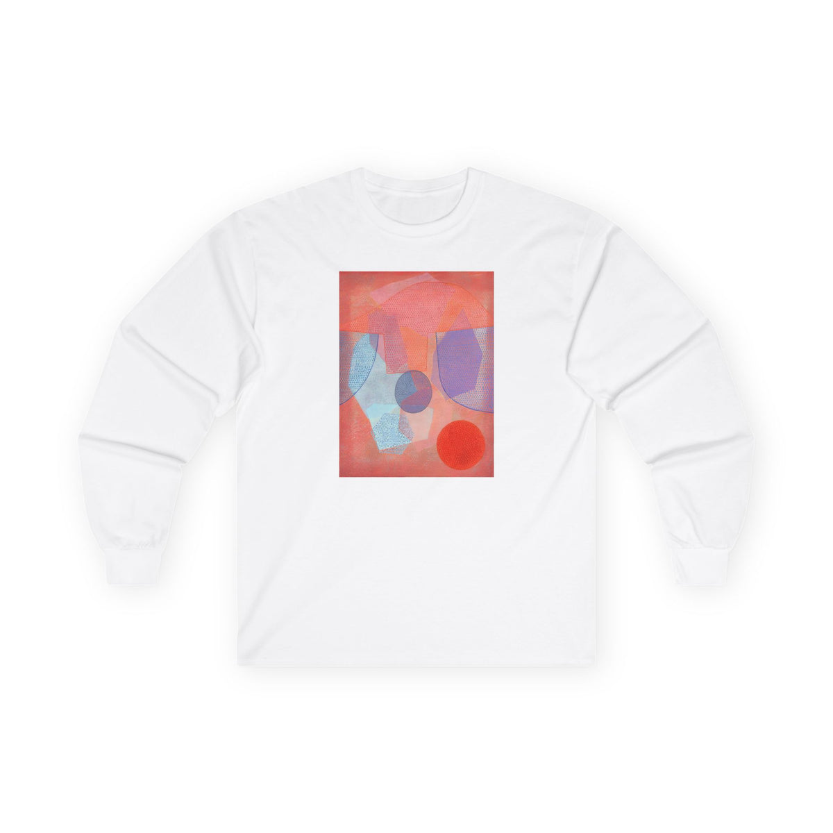 plate 067 long sleeve tee - White