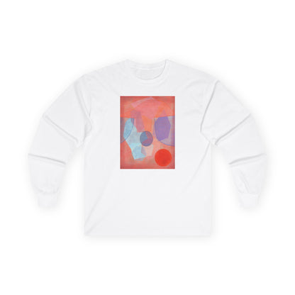 plate 067 long sleeve tee - White