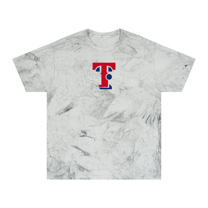 Texas Baseball Tie-Dye Tee — Smoke, Red & Navy