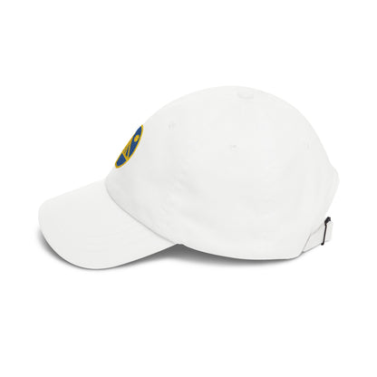 San Francisco Bay Area Basketball Dad Cap — Embroidered, Royal & Gold