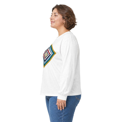 plate 451 long sleeve tee - White