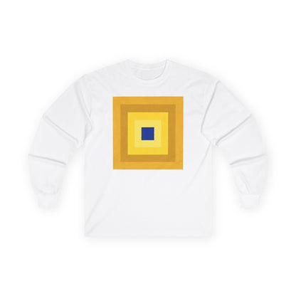 plate 019 long sleeve tee - White