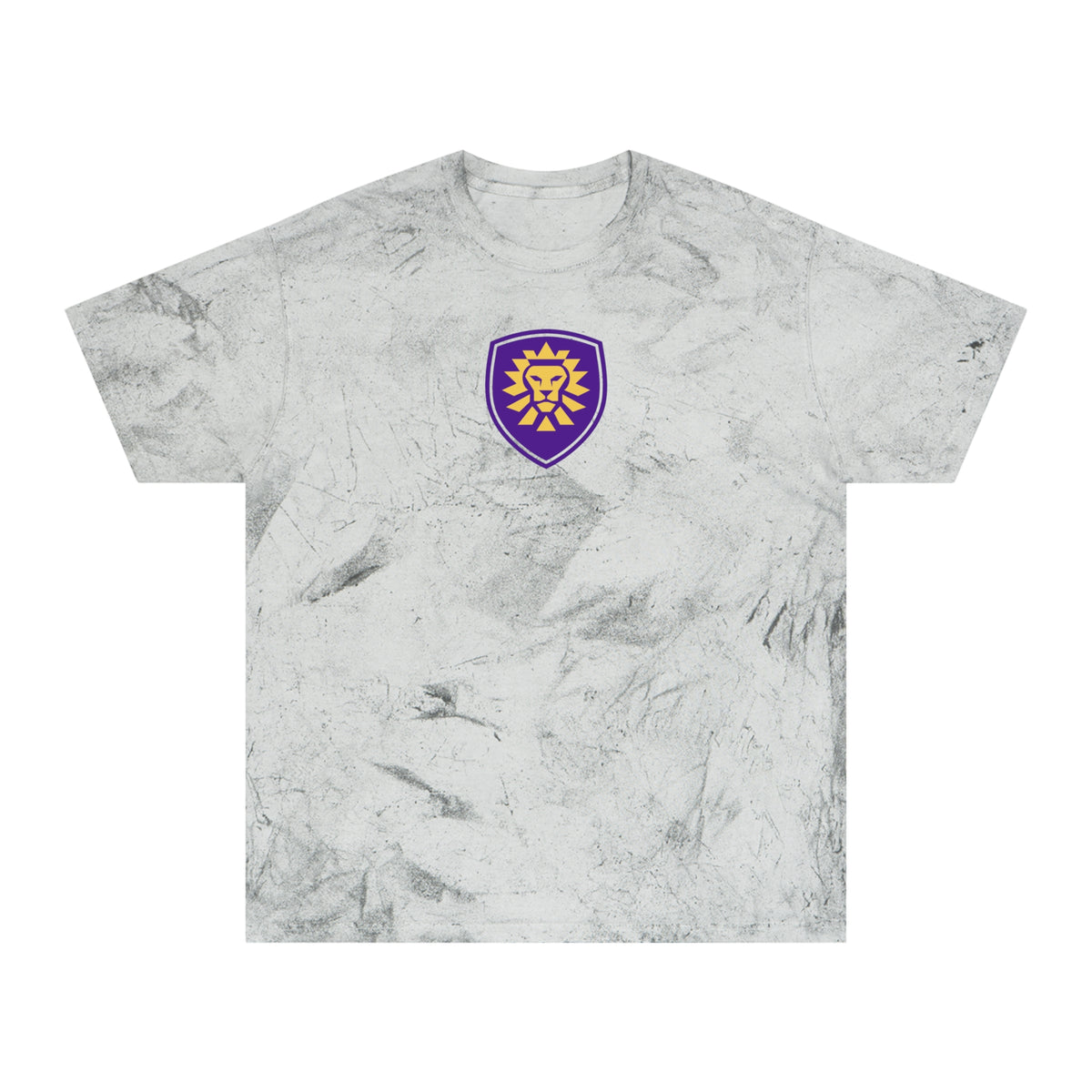 Orlando Soccer Tie-Dye Tee — Smoke, Purple & Gold