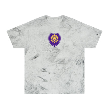 Orlando Soccer Tie-Dye Tee — Smoke, Purple & Gold