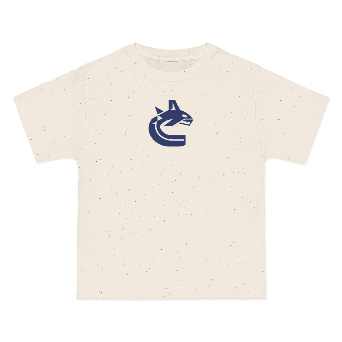 Vancouver Hockey Heavyweight Tee — Natural, Navy & Off-White