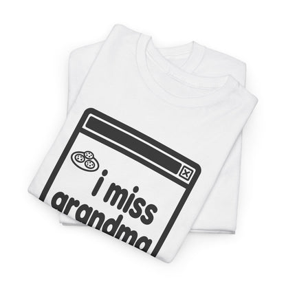 i miss grandma error tee - White