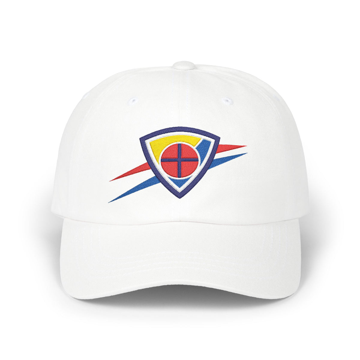 Oklahoma City Basketball Dad Cap — Embroidered, Navy, Red & White