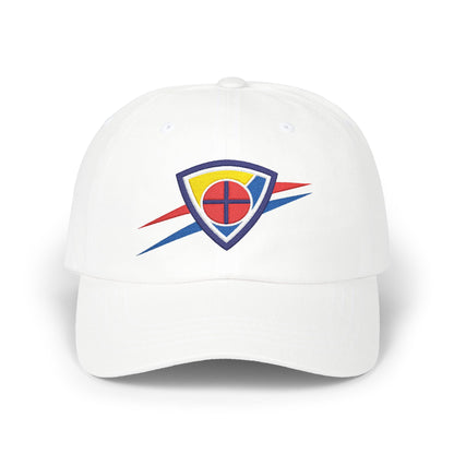 Oklahoma City Basketball Dad Cap — Embroidered, Navy, Red & White
