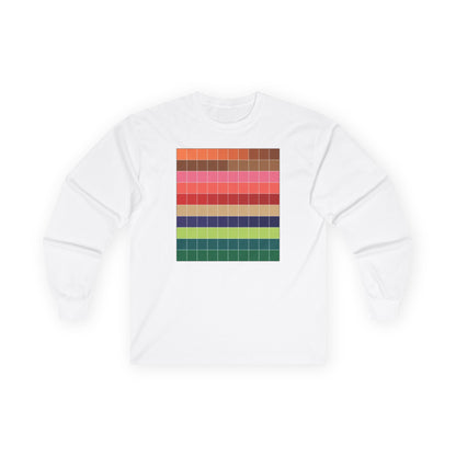 plate 275 long sleeve tee - White