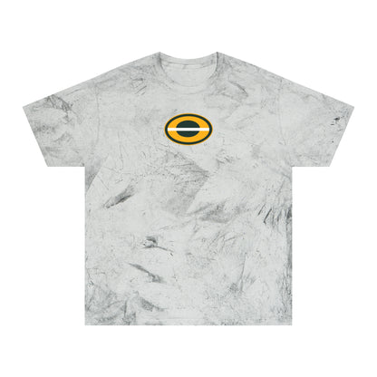 Green Bay Football Tie-Dye Tee — Smoke, Gold, Kelly Green & White