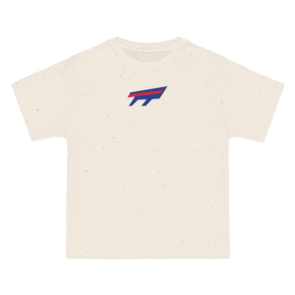 Buffalo Football Heavyweight Tee — Natural, Royal & Red
