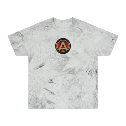 Atlanta Soccer Tie-Dye Tee — Smoke, Black, Old Gold & Red