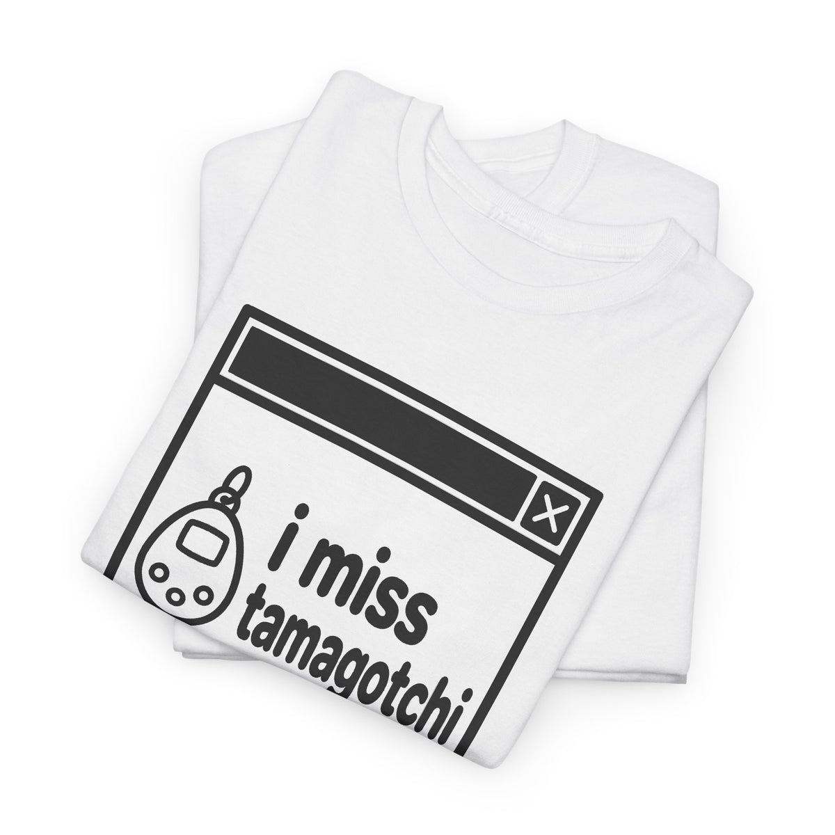 i miss tamagotchi error tee - White by lonelyboi