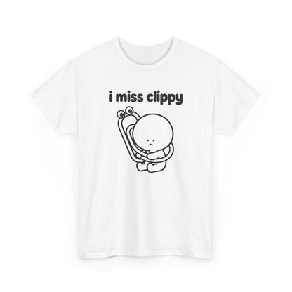 i miss clippy tee - White