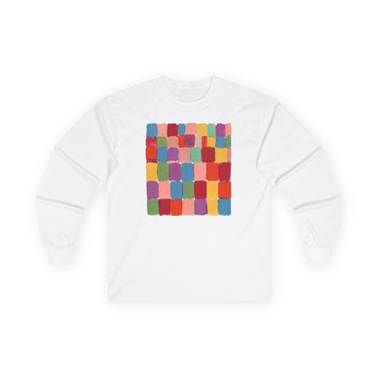 plate 318 long sleeve tee - White