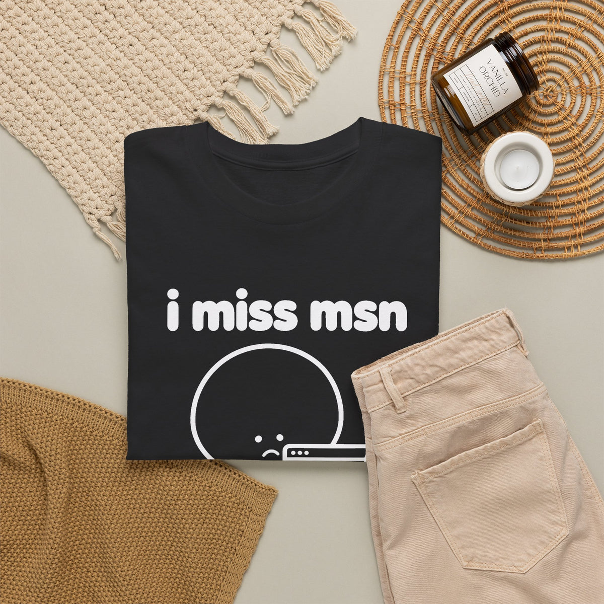 i miss msn tee - Black by lonelyboi